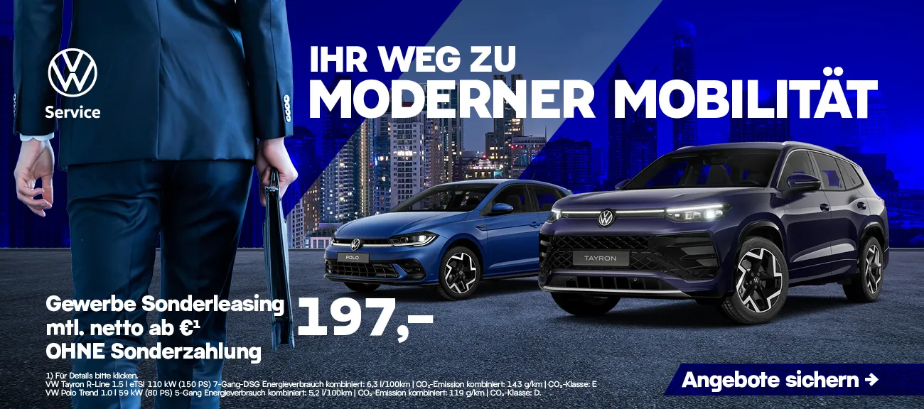 VW Gewerbe Sonderleasing